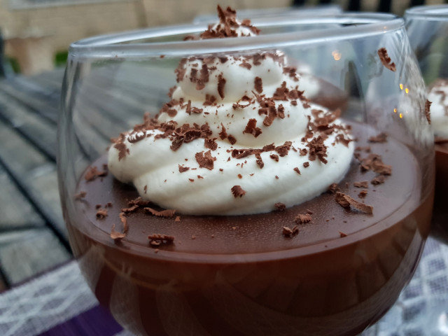 Cream and Chocolate Pudding