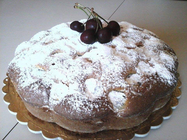 Kiev Cake with Cherries