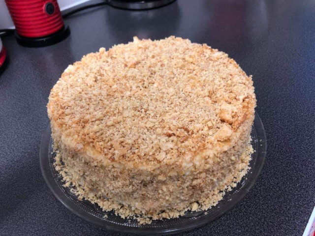Homemade Napoleon Cake