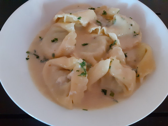 Creamy Tortellini with Blue Cheese