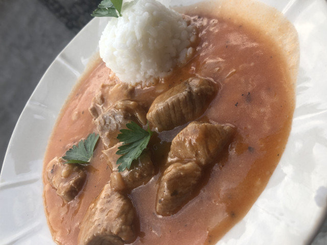 Pork Stew with Red Wine