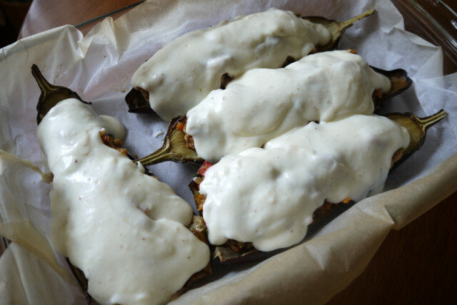 Turkish-Style Stuffed Eggplants with Minced Meat