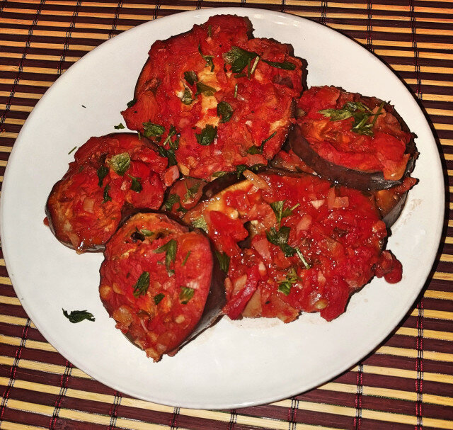Eggplants with Tomatoes in the Oven