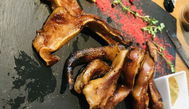 Pig Ears on the Grill