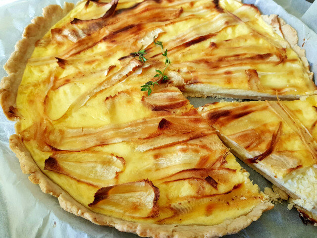 Parsnip and Goat Cheese Tart