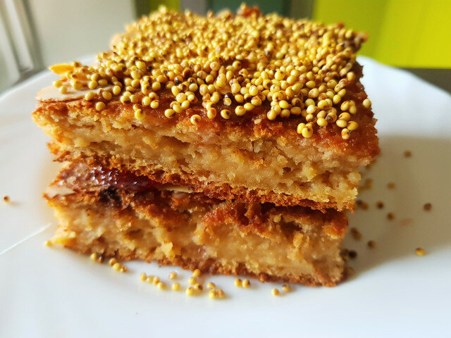 Apple, Millet and Almond Cake