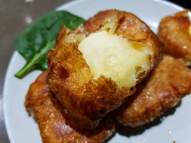 Breaded Yellow Cheese in Puff Pastry