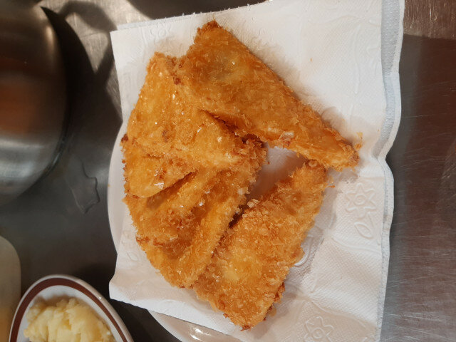 Appetizing Breaded Yellow Cheese