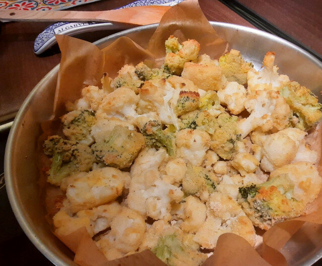 Breaded Cauliflower Appetizer with Eggs and Flour
