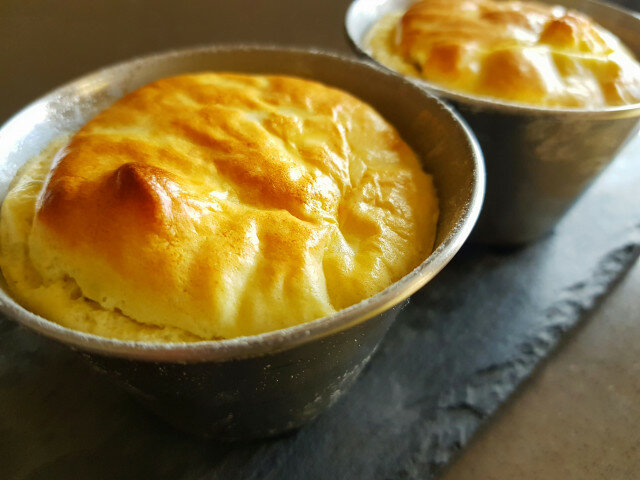Fluffy Blue Cheese Soufflé for Two