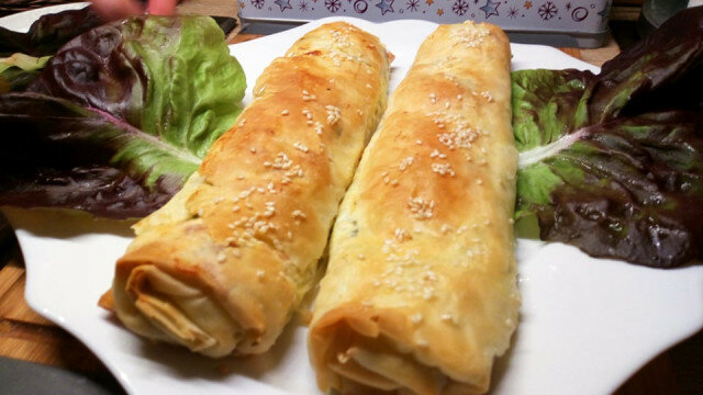 Long Filo Pastry with Ricotta