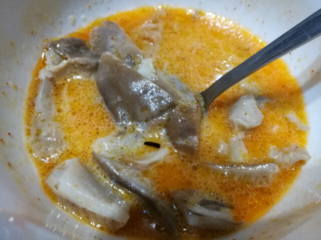 Tripe with Oyster Mushrooms