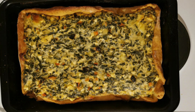 Quiche with Spinach and Cheeses