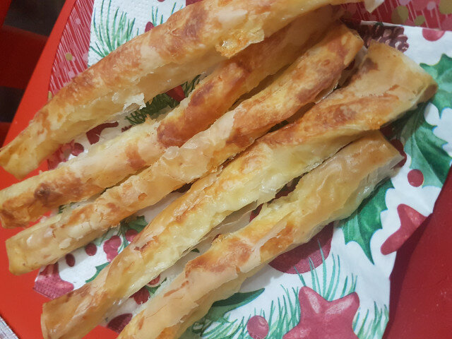 Savory Sticks from Filo Pastry