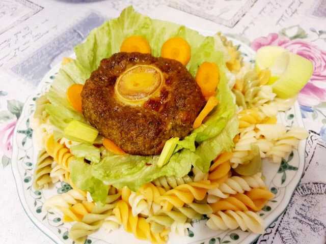 Minced Meat Nests with Egg