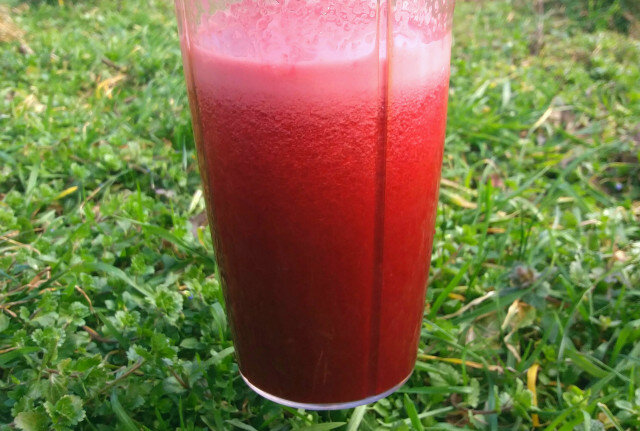 Red Smoothie with Chia and Beetroot