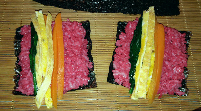 Vegetarian Heart Kimbap