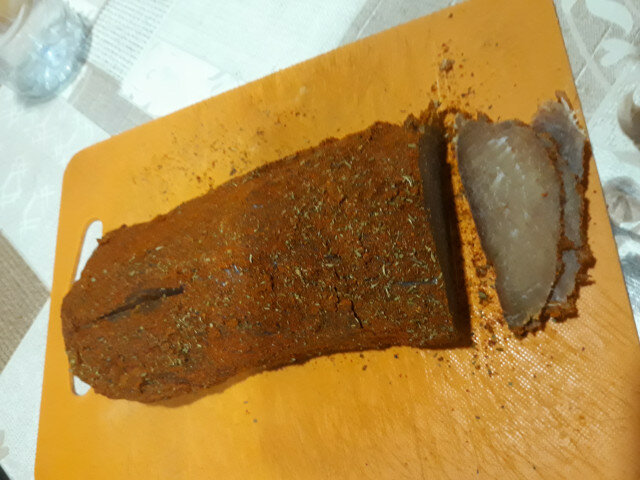 Dried Homemade Pastrami with Spices