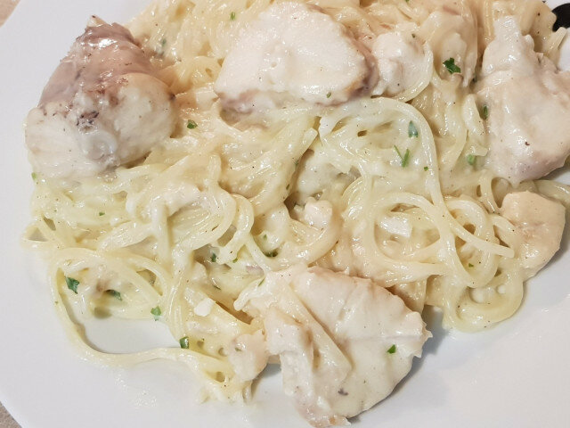 Spaghetti with Monkfish and Sauce