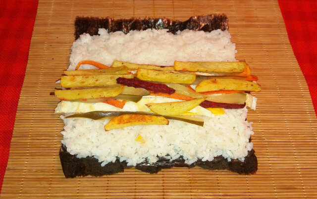 Kimbap with Roasted Vegetables