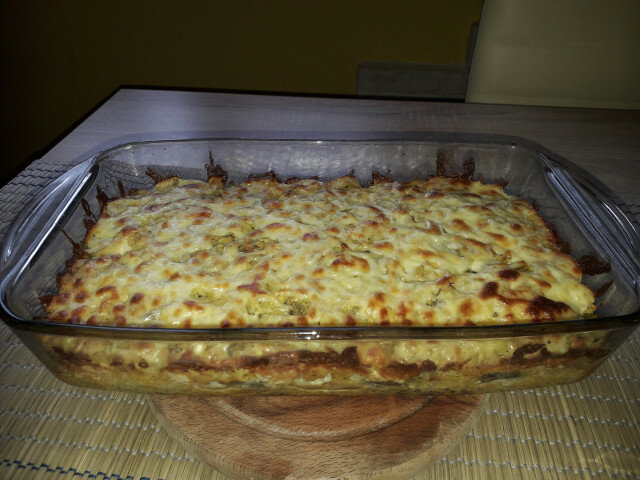 Potato Gratin with Chicken Meat