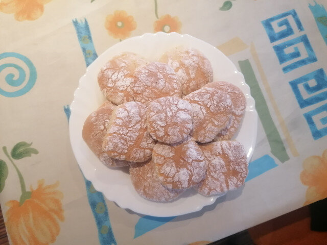 Orange Vanila Crinkle Cookies
