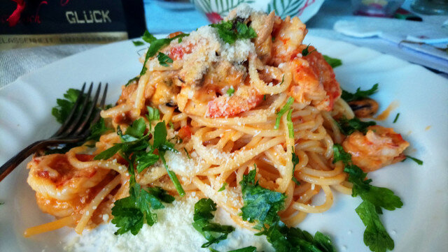 Shrimp Fra Diavolo with Spicy Spaghetti