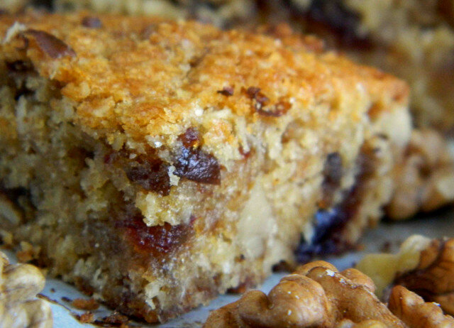 Gluten-Free Cake with Walnuts and Dates
