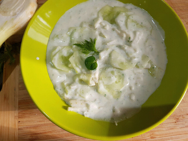 Turkish Yogurt Salad with Fennel