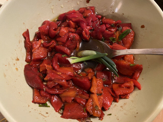 Peppers with Garlic and Parsley