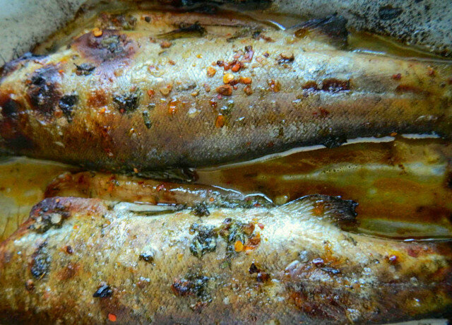 Roasted Trout in Marinade