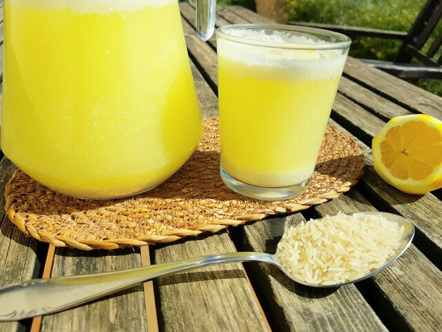 Basmati Rice and Lemon Drink