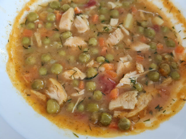 Easy Chicken and Peas Stew