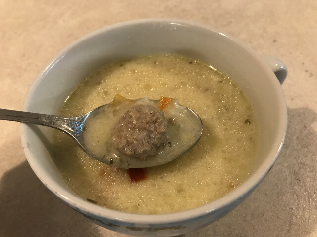 Dairy Meatball Soup