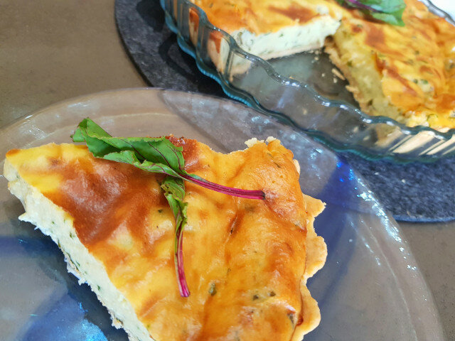 Beetroot Leaves Quiche