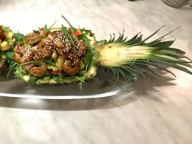 Pineapple Salad with Shrimp