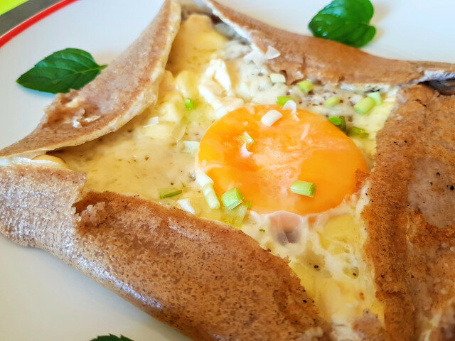 Breton Galette with Four Cheeses