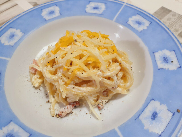 Spaghetti with Four Cheeses