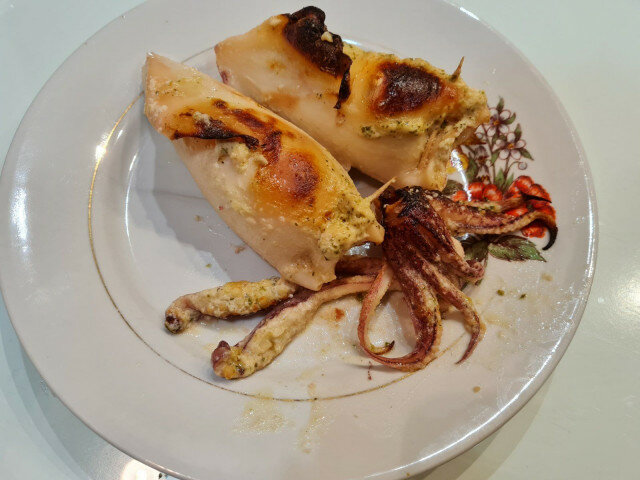 Greek-Style Stuffed Calamari