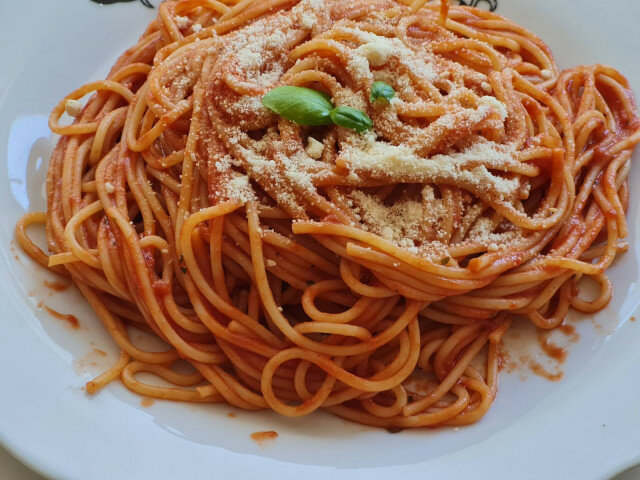 Lean Spaghetti with Tomato Sauce
