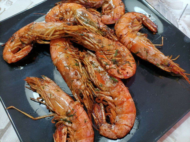 Shrimp Flambé
