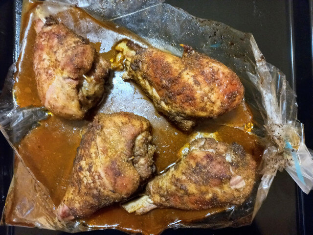 Turkey Shanks in a Baking Bag