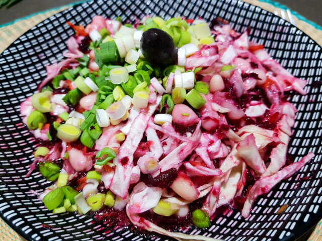 Beans, Beets and Cabbage Salad