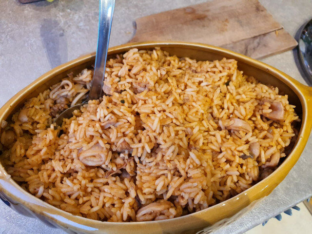 Basmati Rice with Calamari