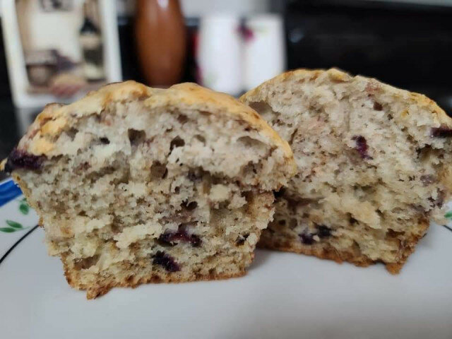Pancake Muffins with Blueberries
