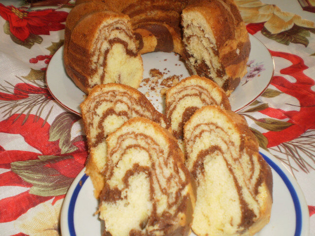 Homemade Zebra Cake