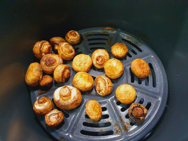 Whole Mushrooms in an Air Fryer
