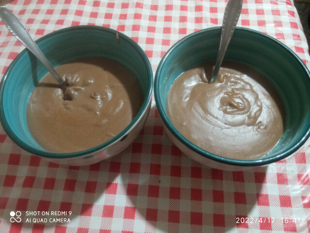 Quick Chocolate Cream with Corn Flour