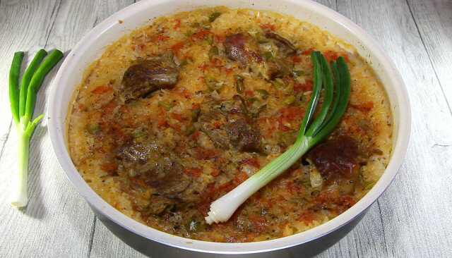 Oven-Baked Lamb with Rice