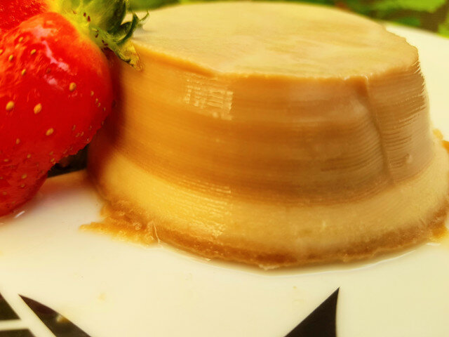 Caramel Candy Panna Cotta for Two